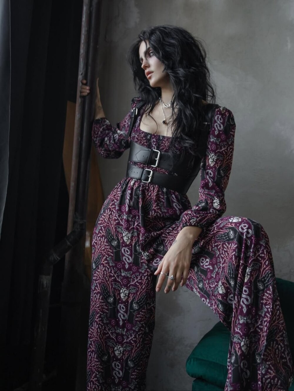 Disturbia Hemlock smocked jumpsuit